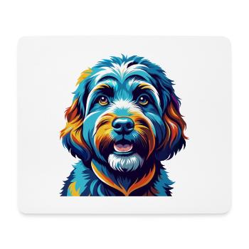 Cockapoo Hunderasse Bunt Karikatur Kawaii - Mousepad (Querformat) - Weiß - Vorne