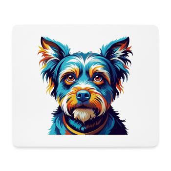 Combai Dog Breed Colorful Cartoon Kawaii - Mouse Pad (horizontal) - white - Front