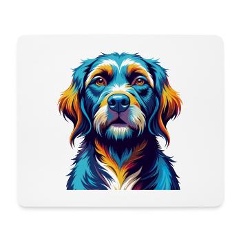 Danois Broholmer Chien Race Coloré Dessin Animé Kawaii - Tapis de souris (format paysage) - blanc - Devant
