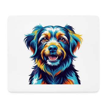 Cao De Gado Transmontano Hunderasse Karikatur Kawaii - Mousepad (Querformat) - Weiß - Vorne