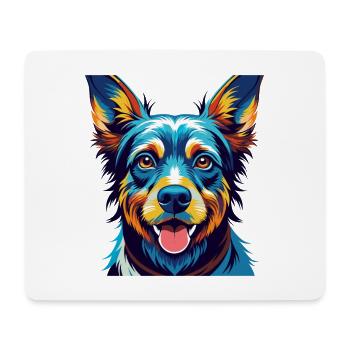 Cesky Fousek Race Chien Coloré Dessin Animé Kawaii - Tapis de souris (format paysage) - blanc - Devant
