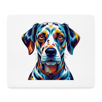 Race de chien dalmatien Dessin animé coloré Kawaii - Tapis de souris (format paysage) - blanc - Devant