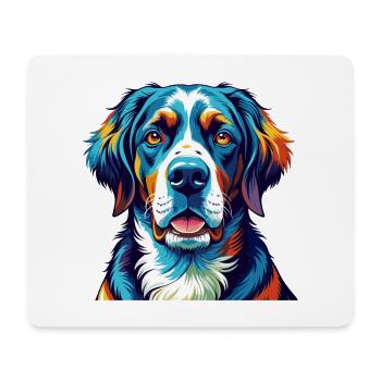 Deutsche Bracke Hunderasse Bunte Karikatur Kawaii - Mousepad (Querformat) - Weiß - Vorne