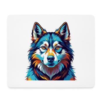 Ostsibirische Laika Hunderasse Karikatur Kawaii - Mousepad (Querformat) - Weiß - Vorne