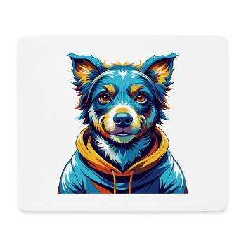Dunker Hunderasse Bunt Karikatur Kawaii - Mousepad (Querformat) - Weiß - Vorne
