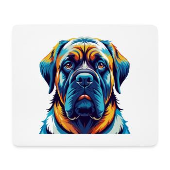 Englische Dogge Hunderasse Bunte Karikatur Kawaii - Mousepad (Querformat) - Weiß - Vorne