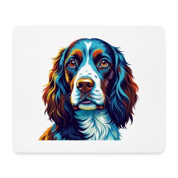 English Springer Spaniel Hunderasse Karikatur Kawaii - Mousepad (Querformat) - Weiß - Vorne