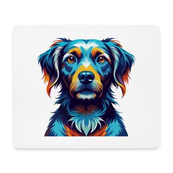Gascon Saintongeois Chien Race Dessin Animé Kawaii - Tapis de souris (format paysage) - blanc - Devant