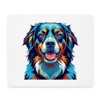 Hovawart Chien Race Coloré Dessin Animé Kawaii - Tapis de souris (format paysage) - blanc - Devant