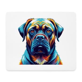 Mastiff Hunderasse Bunte Karikatur Kawaii - Mousepad (Querformat) - Weiß - Vorne