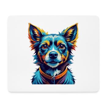 Kintamani Race Chien Dessin animé Coloré Kawaii - Tapis de souris (format paysage) - blanc - Devant