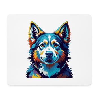 Kanadischer Labrador Husky Hunderasse Karikatur Kawaii - Mousepad (Querformat) - Weiß - Vorne