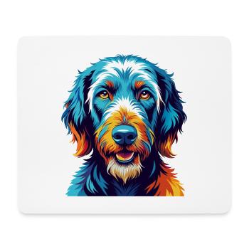 Bedlington Terrier Dog Breed Cartoon Kawaii - Mouse Pad (horizontal) - white - Front