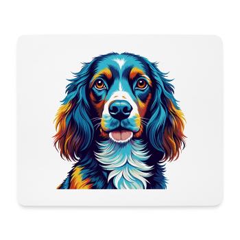 Picardie Spaniel Hunderasse Bunte Karikatur Kawaii - Mousepad (Querformat) - Weiß - Vorne