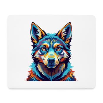 Tamaskan Dog Breed Colorful Cartoon Kawaii - Mouse Pad (horizontal) - white - Front