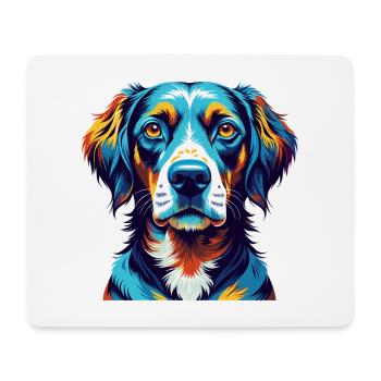 Alt Dänisch Pointer Hund Rasse Karikatur Kawaii - Mousepad (Querformat) - Weiß - Vorne