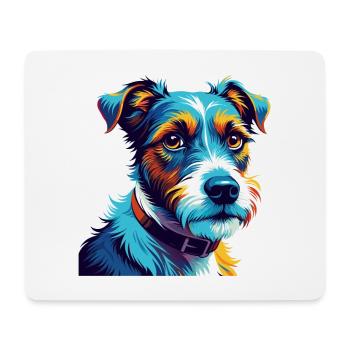 Parson Russell Terrier Dog Breed Cartoon Kawaii - Mouse Pad (horizontal) - white - Front
