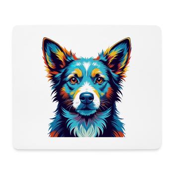 Portugiesische Podengo Hunderasse Karikatur Kawaii - Mousepad (Querformat) - Weiß - Vorne