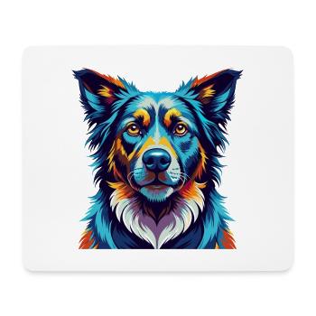 Schäferhund Hunderasse Bunte Karikatur Kawaii - Mousepad (Querformat) - Weiß - Vorne