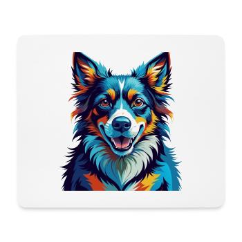 Taigan Dog Breed Colorful Cartoon Kawaii - Mouse Pad (horizontal) - white - Front