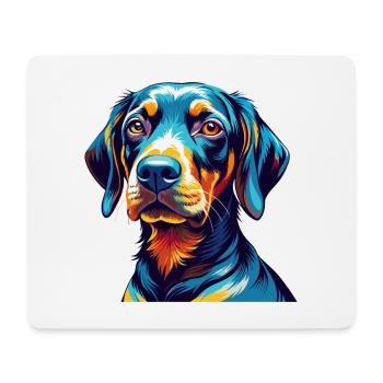 Plott Hound Hund Rasse Bunte Karikatur Kawaii - Mousepad (Querformat) - Weiß - Vorne