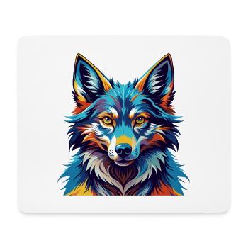 Saarloos Wolfdog Rasse Bunte Karikatur Kawaii - Mousepad (Querformat) - Weiß - Vorne