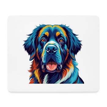 Spanische Dogge Hunderasse Bunte Karikatur Kawaii - Mousepad (Querformat) - Weiß - Vorne