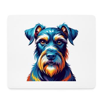 Standard Schnauzer Hunderasse Cartoon Kawaii - Mousepad (Querformat) - Weiß - Vorne
