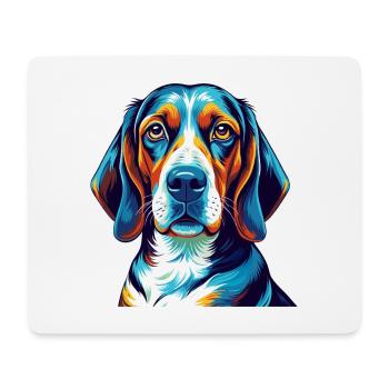 Treeing Walker Coonhound Dog Breed Cartoon Kawaii - Mouse Pad (horizontal) - white - Front