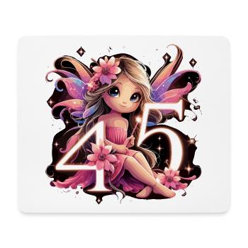 45 Jahre Fee Elfe Geburtstag Jubiläum Geschenk - Mousepad (Querformat) - Weiß - Vorne