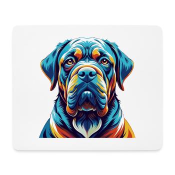 Neapolitanische Dogge Hunderasse Karikatur Kawaii - Mousepad (Querformat) - Weiß - Vorne