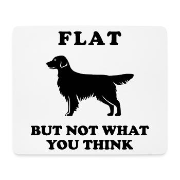 My funny Flat coated Retriever - Mousepad (Querformat) - Weiß - Vorne