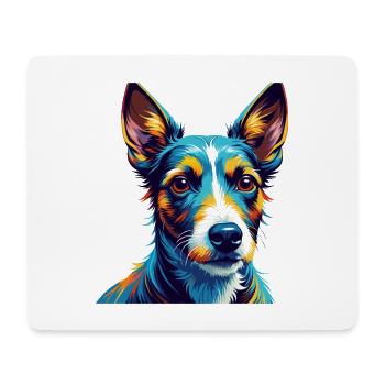 Glatter Foxterrier Hunderasse Karikatur Kawaii - Mousepad (Querformat) - Weiß - Vorne