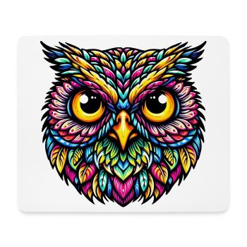 Eule - Mousepad (Querformat) - Weiß - Vorne