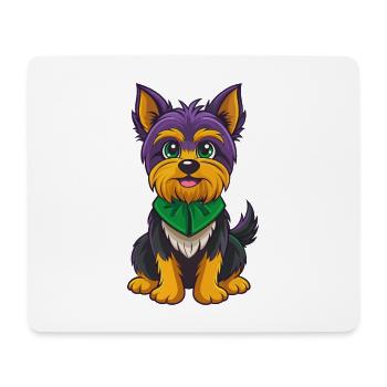 Yorkshire Terrier Hund Kawaii Zeichentrickfigur - Mousepad (Querformat) - Weiß - Vorne