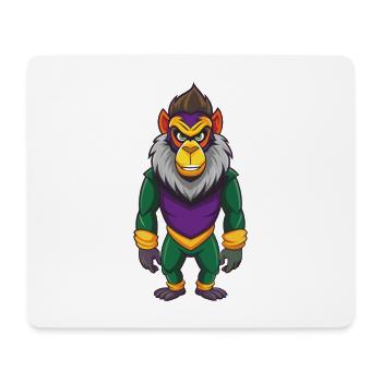 Mandrill drôle Kawaii personnage de dessin animé Clipart - Tapis de souris (format paysage) - blanc - Devant