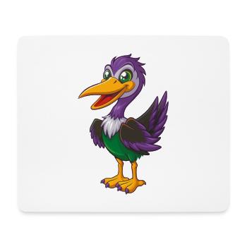 Storch Lustige Kawaii Cartoon Figur Clipart - Mousepad (Querformat) - Weiß - Vorne