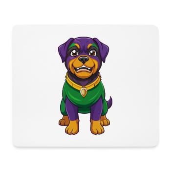 Rottweiler Dog Funny Kawaii Cartoon Character - Mouse Pad (horizontal) - white - Front