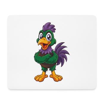 Huhn Lustige Kawaii Cartoon Figur Clipart - Mousepad (Querformat) - Weiß - Vorne