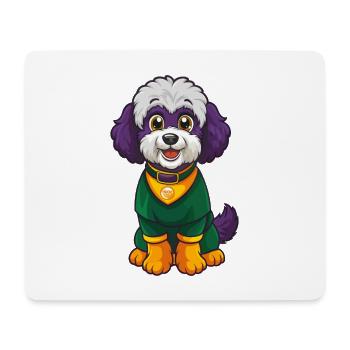 Bichon Frise Dog Funny Kawaii Cartoon Character - Mouse Pad (horizontal) - white - Front