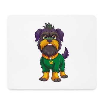 Affenpinscher Dog Funny Kawaii Cartoon Clipart - Mouse Pad (horizontal) - white - Front
