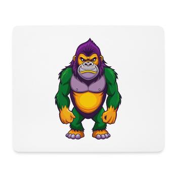Gorilla Lustige Kawaii Cartoon Figur Clipart - Mousepad (Querformat) - Weiß - Vorne