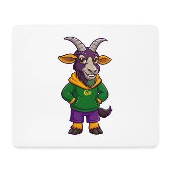 Ziege Lustig Kawaii Cartoon Charakter Clipart - Mousepad (Querformat) - Weiß - Vorne