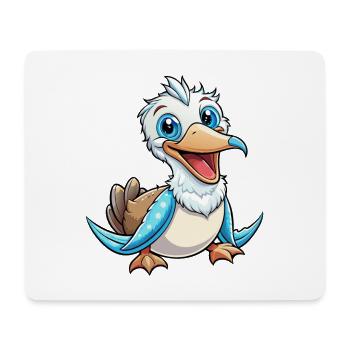 Frégatebird Mignon Personnage De Dessin Animé Kawaii Clipart - Tapis de souris (format paysage) - blanc - Devant