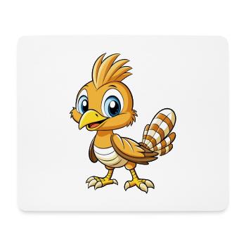 Wiedehopf Niedliche Zeichentrickfigur Kawaii Clipart - Mousepad (Querformat) - Weiß - Vorne