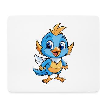Fairywren Mignon Personnage De Dessin Animé Kawaii Clipart - Tapis de souris (format paysage) - blanc - Devant