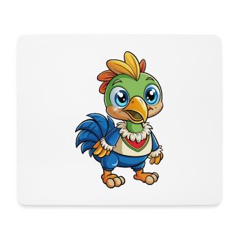 Cassowary Cute Cartoon Character Kawaii Clipart - Mouse Pad (horizontal) - white - Front