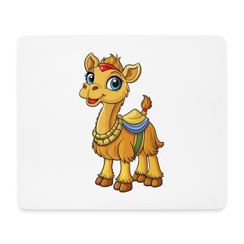 Camel Cute Cartoon Character Kawaii Clipart - Mouse Pad (horizontal) - white - Front