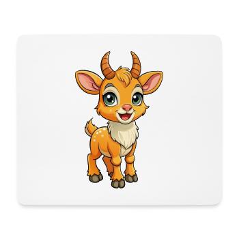antilope mignon personnage de dessin animé Kawaii Clipart - Tapis de souris (format paysage) - blanc - Devant