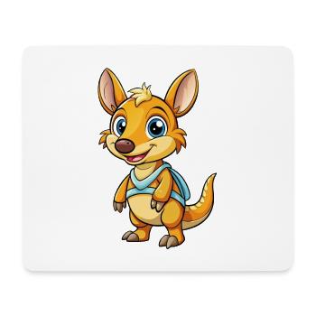 Aardvark Mignon Personnage De Dessin Animé Kawaii Clipart - Tapis de souris (format paysage) - blanc - Devant